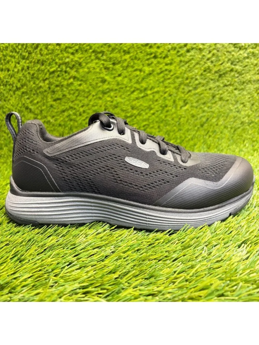 Keen Utility Sparta II Womens Size 7.5 Black Gray Steel Toe Safety Work Shoes